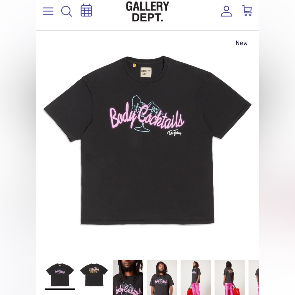 Gallery Dept ‘body cocktails’ shirt